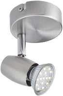 SEESEER LED Ceiling Light Rotatable, Swivel Design, 1 Way Pendant Spotlight Bar with 1X 3W GU10 LED Light Bulbs, Angle Adjustable Indoor Lighting for Kitchen, Living Room and Bedroom (238)