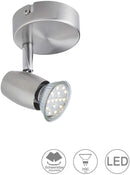 SEESEER LED Ceiling Light Rotatable, Swivel Design, 1 Way Pendant Spotlight Bar with 1X 3W GU10 LED Light Bulbs, Angle Adjustable Indoor Lighting for Kitchen, Living Room and Bedroom (238)