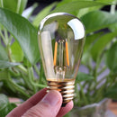 Vintage Led Filament Bulb E27 1W S14 Amber Glass ST45 Dimmable (6pcs) (251)