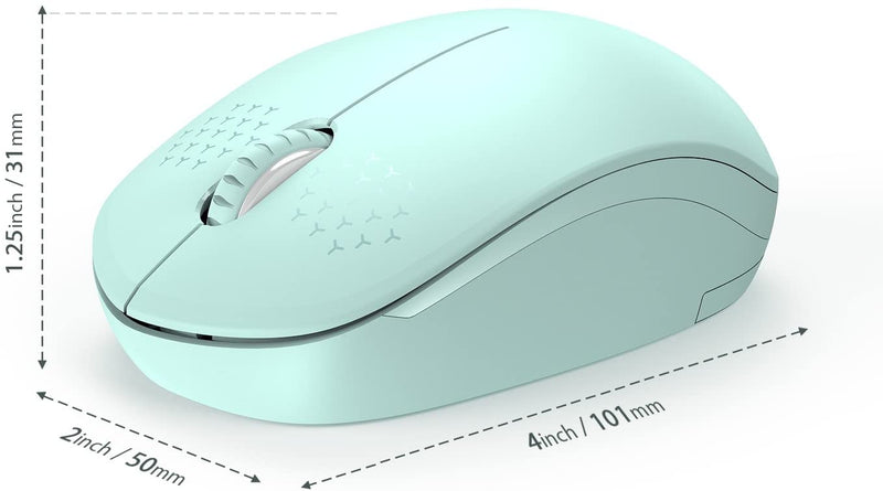 Seenda Wireless Mouse, 2.4G Noiseless Mouse with USB Receiver (105)