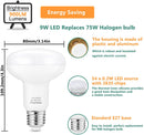 R80 LED Spotlight Bulbs - E27 Screw 9W Dimmable Bulb 75W Lightbulb Equivalent (240)