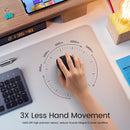 HOTWEEMS D-09 Wireless Mouse for Laptop - Ergonomic Plus Computer USB Cordless Mice, Ergo Grips, Lightspeed 5-Level 2400 DPI, 16 Months Battery, Portable for PC Mac Chromebook, 6 Button, Stormy Black (556)