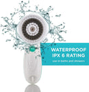 Waterproof Facial Cleansing Spin Brush Set with 2 Exfoliating Brush Heads (182)