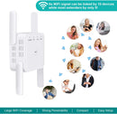 Wifi Extender Booster, AC1200 Wifi Booster Range Extender 1200Mbps 5G+2.4G Dual Band WiFi Range Extender with Ethernet Port, WiFi Extender, UK Plug, Plug and Play (611)