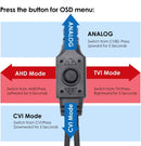 ZOSI ZM4182C Security Camera Black 1080P Full HD, Analog, AHD, CVI, TVI Camera, Equipped with 0.1 inch (3.6 mm) Lens, Waterproof Domed Security Camera (50)