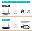 Wifi Extender Booster, AC1200 Wifi Booster Range Extender 1200Mbps 5G+2.4G Dual Band WiFi Range Extender with Ethernet Port, WiFi Extender, UK Plug, Plug and Play (611)