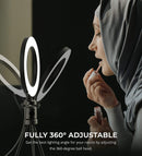 Dimmable Selfie Ring Light with Desk Tripod Stand (312)