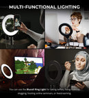 Dimmable Selfie Ring Light with Desk Tripod Stand (312)