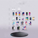 Letscom Wireless Charger, Qi-Certified 15W Max Fast Wireless Charging Pad, Compatible with Apple, Samsung & LG Phones AV Adapter NOT Included (164/352)