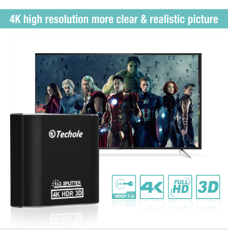 Techole HS306 4K HDR Two-way HDMI Splitter (157)