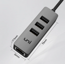 UNI USB-C to Ethernet Hub (356)