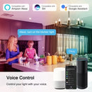 LOHAS 5W Smart Candelabra LED Light Bulbs, RGB Color Changing, 2700K-6000K Tunable White, 40W Equivalent, 450LM, E12 Base, 2-Pack (237)