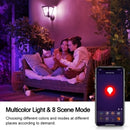 LOHAS 5W Smart Candelabra LED Light Bulbs, RGB Color Changing, 2700K-6000K Tunable White, 40W Equivalent, 450LM, E12 Base, 2-Pack (237)