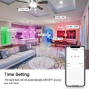 LOHAS 5W Smart Candelabra LED Light Bulbs, RGB Color Changing, 2700K-6000K Tunable White, 40W Equivalent, 450LM, E12 Base, 2-Pack (237)