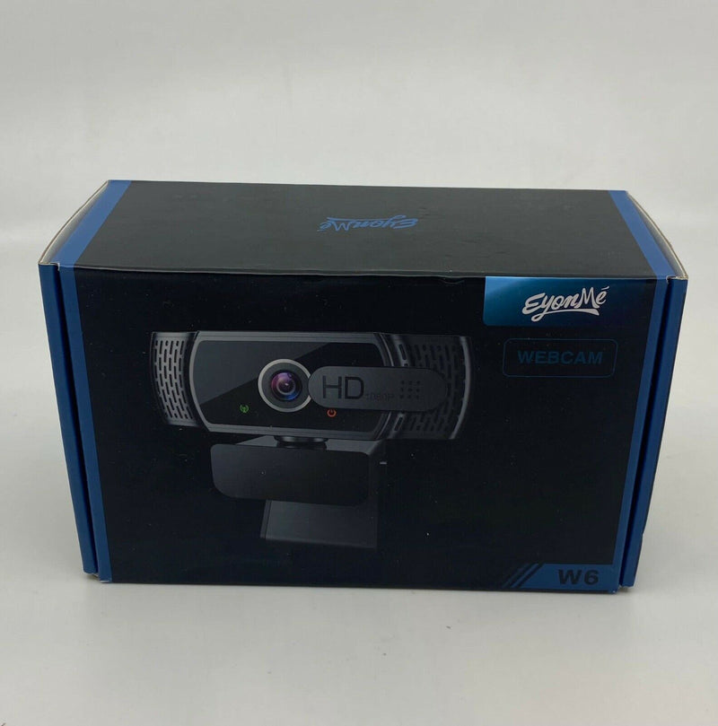 EYONME- W6, 1080P USB Webcam with Microphone & with Privacy Cover (31/38/41)